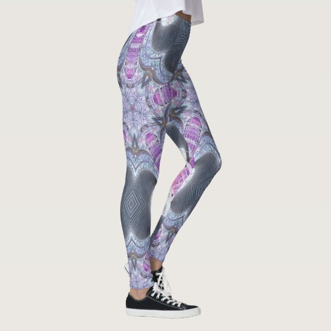 Leggings femeninas modernas geométricas de color g (Derecha)