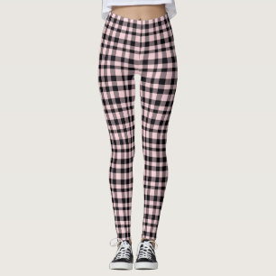 Leggings femeninas rojas y negras