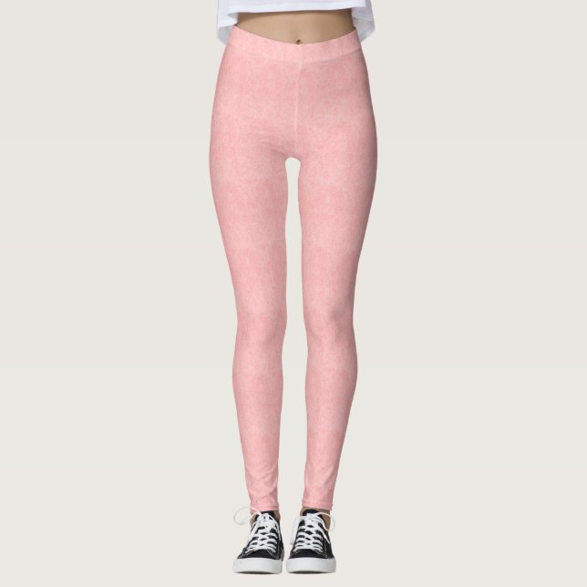 Leggings femeninas rosas (Anverso)