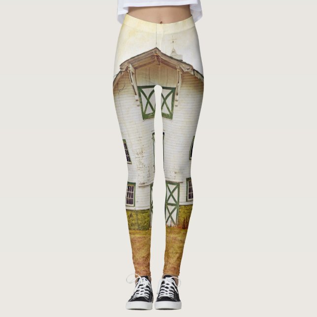 Leggings femeninas Sunset Barn Country Rustic Fiel (Anverso)