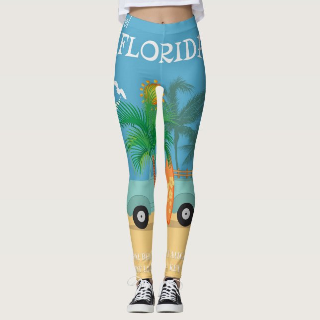 Leggings femeninas surfistas (Anverso)