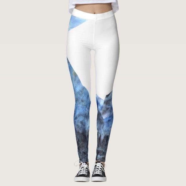 Leggings femeninas "Tranquil Blue" (Anverso)
