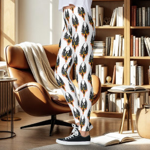 Leggings Fénix Ardiente Resurgiendo Pájaro de Fuego Llamas