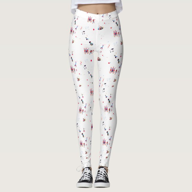 Leggings feria del gran circo inspirada en carnaval (Anverso)
