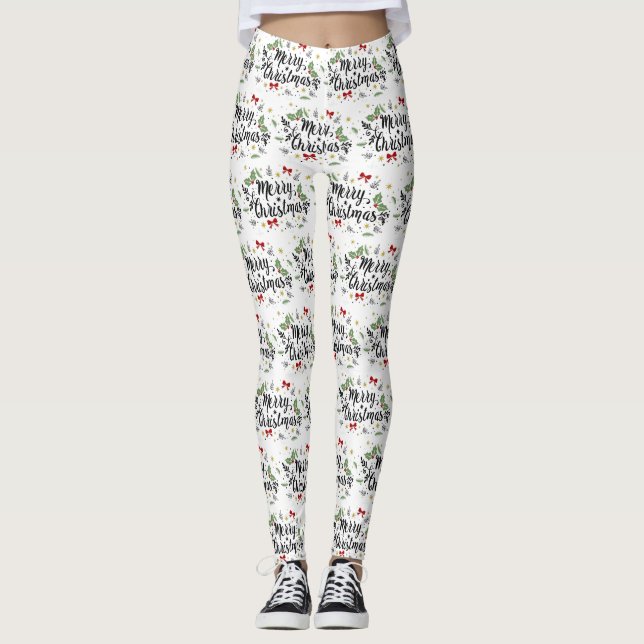 LEGGINGS ***FEROSAS MERRY MERRY NAVIDAD** (Anverso)