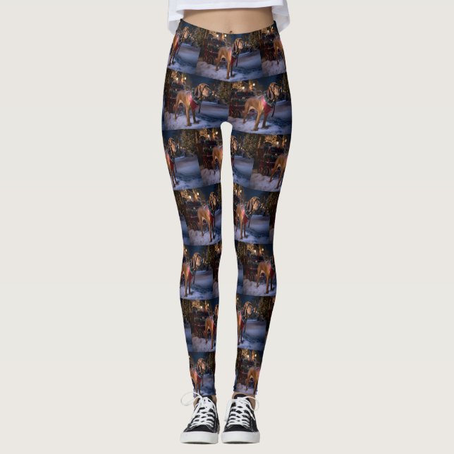 Leggings Festival Navideño Bloodhound (Anverso)