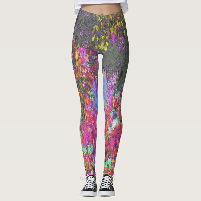 Leggings Festival Psicodélico Tropical Garden Sunrise (Anverso)