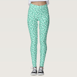 Leggings Festive pattern with string beads and jewelry star
