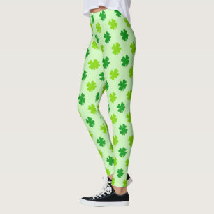 Leggings Festive St. Patrick's Day Green Shamrock irlandés