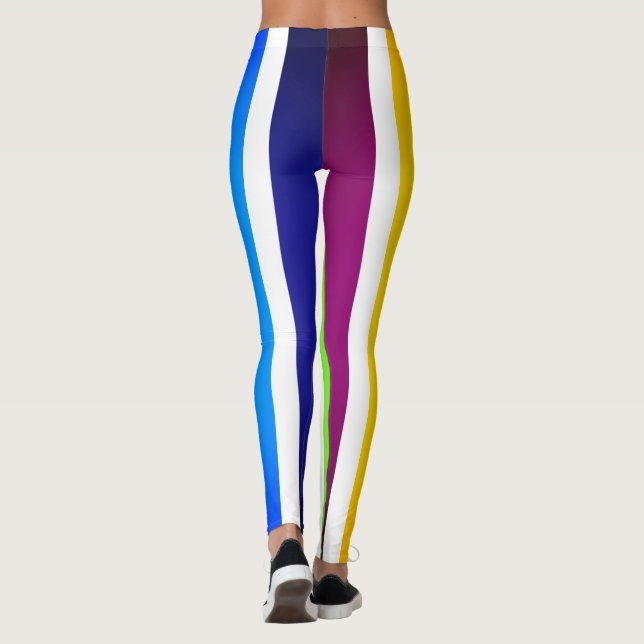 Leggings Festividad colorida del Mardi Gras (Reverso)