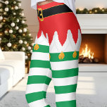 Leggings Festividad de franja verde y roja de Elf para los<br><div class="desc">Entra en el espíritu festivo con estas leggings festivas de inspiración propia. El clásico patrón de rayas rojas y verdes es perfecto para difundir alegría de los Navidades. Cómodas y amplias,  son ideales para fiestas de vacaciones,  noches de fiesta acogedoras o un divertido paseo.</div>