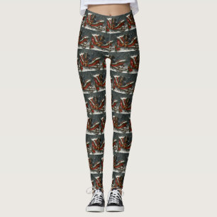 Leggings Festividad de los Navidades de perro de Dachshund