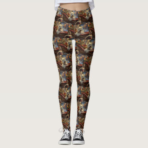 Leggings Festividad de los Navidades de perros del Territor