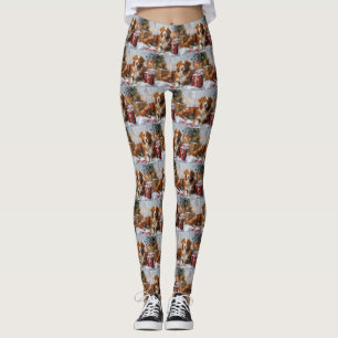 Leggings Festividad de los Navidades de perros Toller en Nu