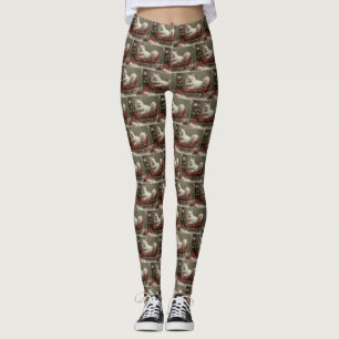 Leggings Festividad de los Navidades esquimales estadounide