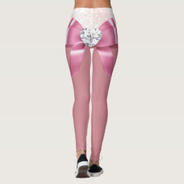 Leggings Festividad Purpurina Rosa: Tiroteos de copo de nie