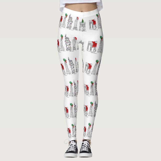 Leggings Festividades en Nueva York para Navidades (Anverso)