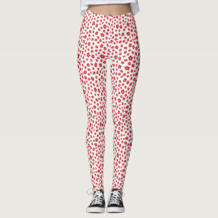 Leggings Festividades Navidades Red Hibiscus Flores Flor