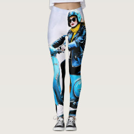 Leggings "Fiamma" "Corsa Elegante" - Viaje elegante