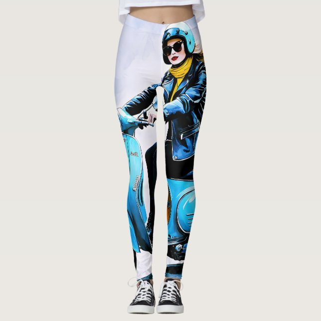 Leggings "Fiamma" "Corsa Elegante" - Viaje elegante (Anverso)