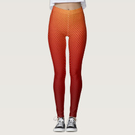 Leggings Fibra de carbono amarillo rojo con estampado