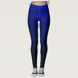 Leggings Fibra de carbono azul negra con estampado