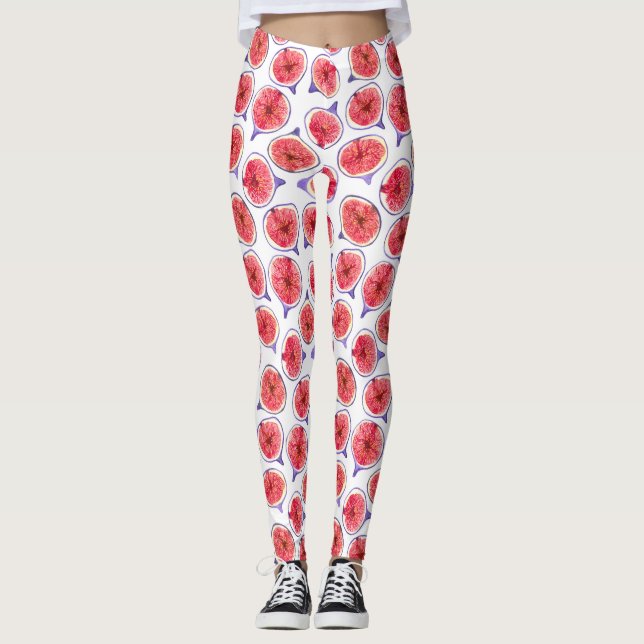 Leggings Fibra rebanadas acuarela (Anverso)