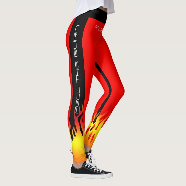 Leggings Fiery Gym Aerobic Fitness Yoga entrenamiento (Derecha)