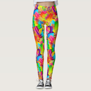 Leggings Fiesta CKC Puntos-Popsicle Swirls-Yellow-LEGGINGS