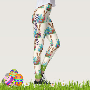 Leggings Fiesta de cacería de huevos conejo más fácil at