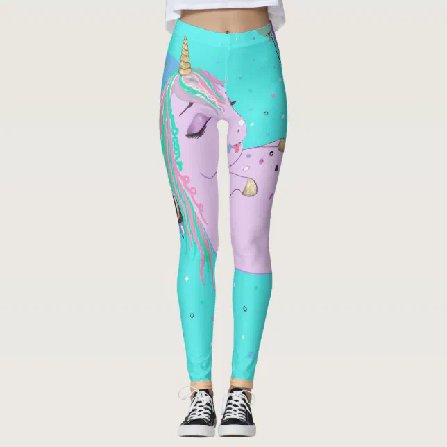 Leggings Fiesta de cumplea os del pastel de unicornio gordo