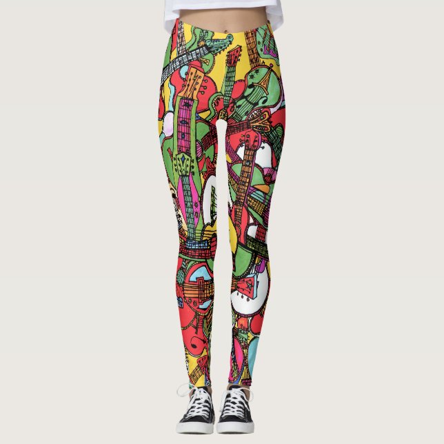 Leggings Fiesta de guitarra (Anverso)
