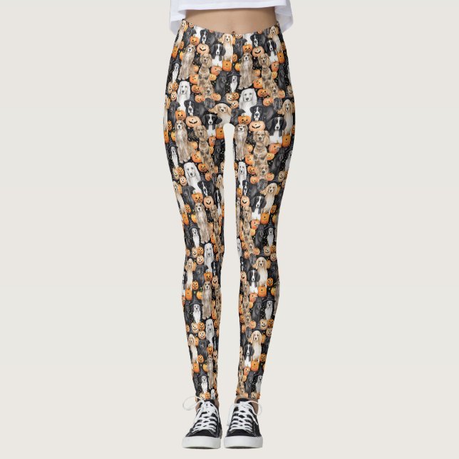 Leggings Fiesta de Halloween para Perros - Razas de Perros  (Anverso)