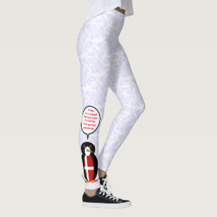 Leggings Fiesta de la Bandera Danesa Sra. Pingüino Hablando