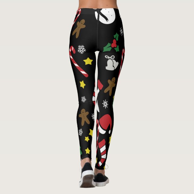 Leggings Fiesta de los Navidades de Gingerbread Man (Reverso)