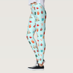 Leggings fiesta de suéter festividad de cacao con chocolate