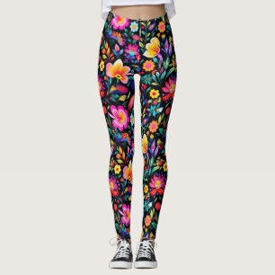 Leggings Fiesta floral mexicana