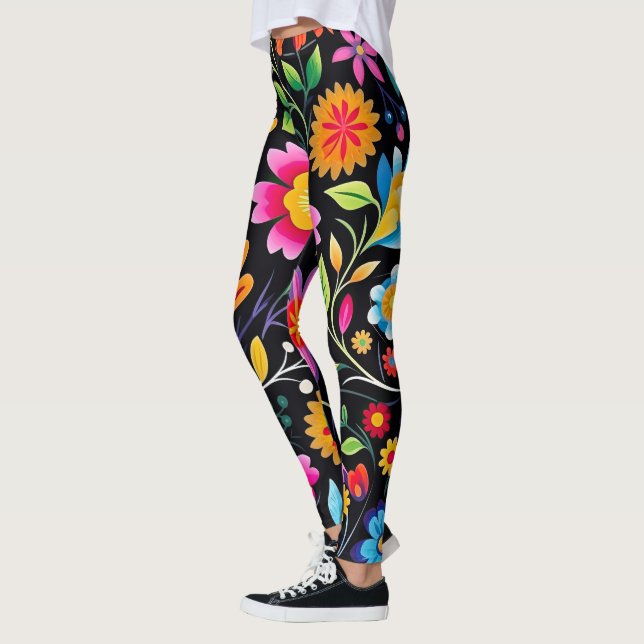 Leggings Fiesta floral mexicana (Izquierda)