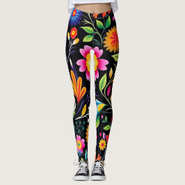 Leggings Fiesta floral mexicana