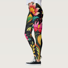 Leggings Fiesta floral mexicana