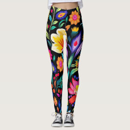Leggings Fiesta floral mexicana
