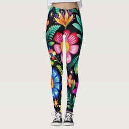 Leggings Fiesta floral mexicana