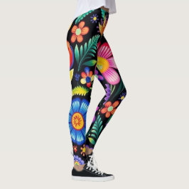 Leggings Fiesta floral mexicana