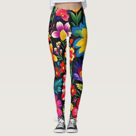 Leggings Fiesta floral mexicana