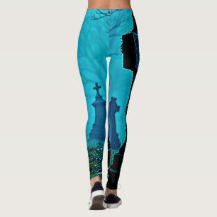 Leggings Figura fantasma en un diseño de jardín de infancia