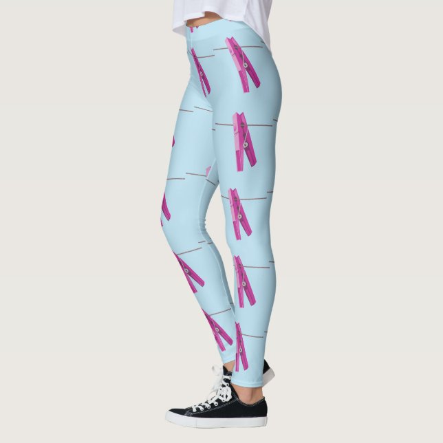 Leggings Fijación de la línea de lavado de ropa (Izquierda)