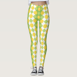 Leggings Filas alegres del patrón de formas