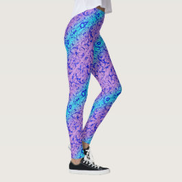 Leggings Fiore Blue y Purple