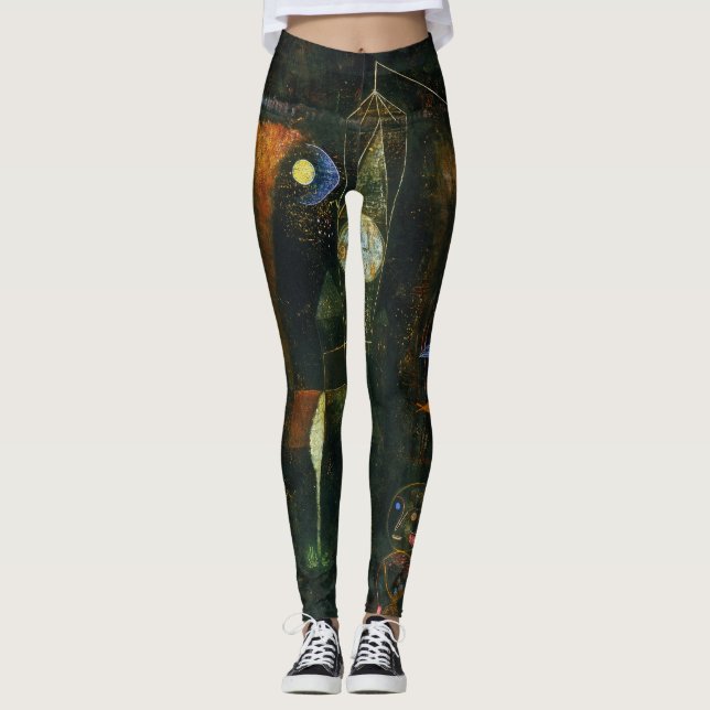 Leggings Fish Magic, Paul Klee Abstract Art (Anverso)