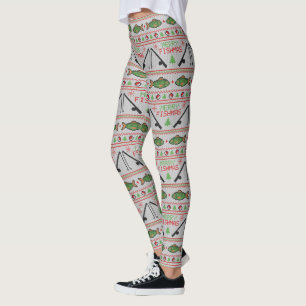 Leggings Fish Ugly Navidad Sweater